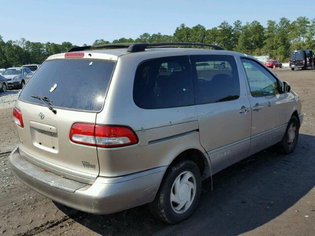 4T3ZF13C92U484041 - 2002 TOYOTA SIENNA LE GOLD photo 4