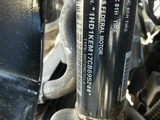 1HD1KEM17CB695244 - 2012 HARLEY-DAVIDSON FLHTK ELEC 黑色 照片 10