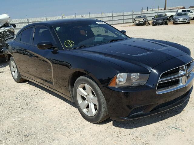 2C3CDXBG0DH622446 - 2013 DODGE CHARGER BLACK photo 1