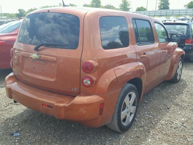 3GNCA13DX8S711666 - 2008 CHEVROLET HHR LS ORANGE photo 4