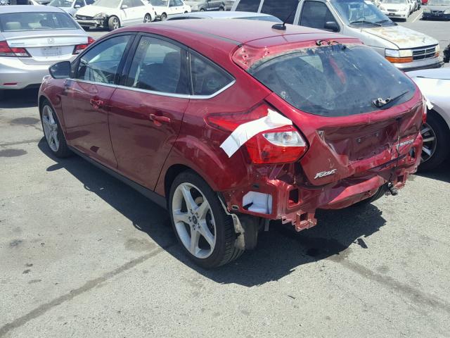 1FADP3N23DL235768 - 2013 FORD FOCUS TITA RED photo 3