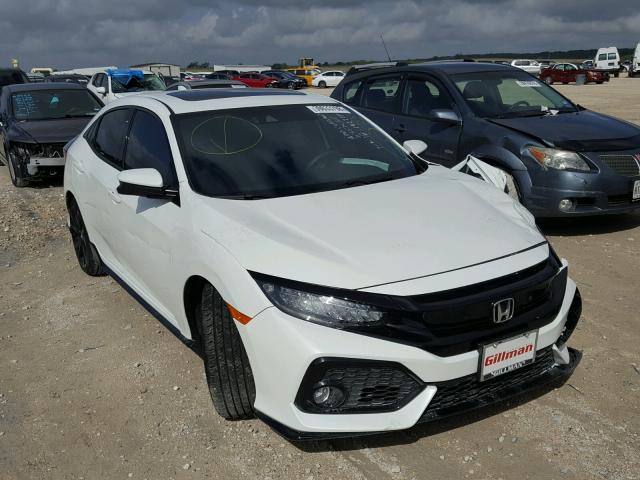 SHHFK7H9XJU224720 - 2018 HONDA CIVIC SPOR WHITE photo 1