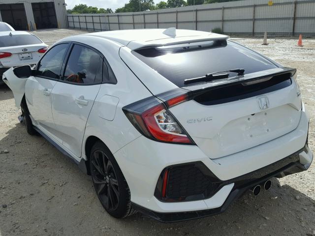 SHHFK7H9XJU224720 - 2018 HONDA CIVIC SPOR WHITE photo 3