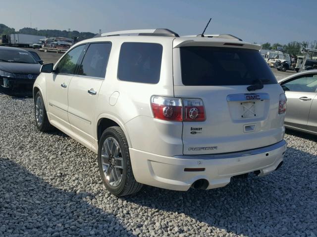 1GKKRTED0CJ169370 - 2012 GMC ACADIA DEN WHITE photo 3