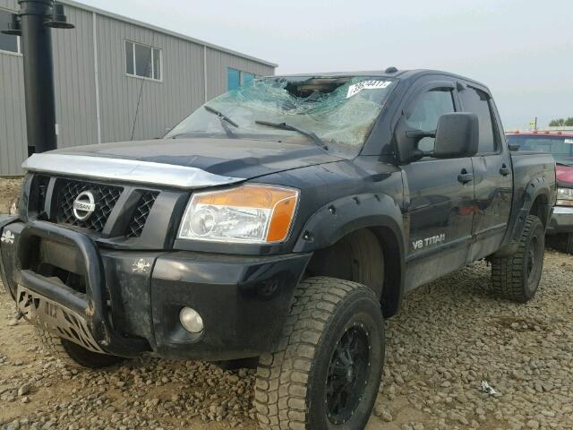 1N6AA07C09N311474 - 2009 NISSAN TITAN XE/S BLACK photo 2