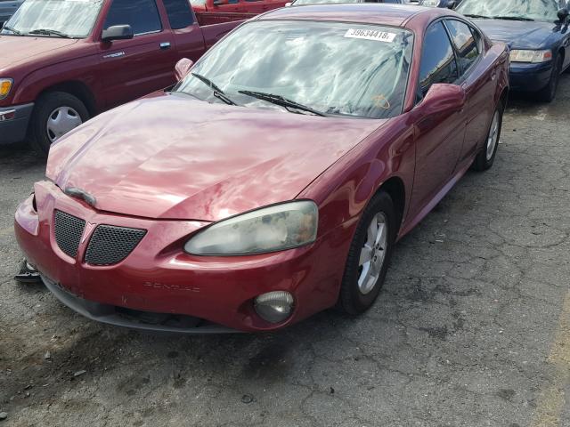 2G2WP522X51136671 - 2005 PONTIAC GRAND PRIX MAROON photo 2