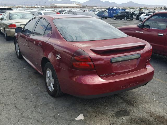 2G2WP522X51136671 - 2005 PONTIAC GRAND PRIX MAROON photo 3
