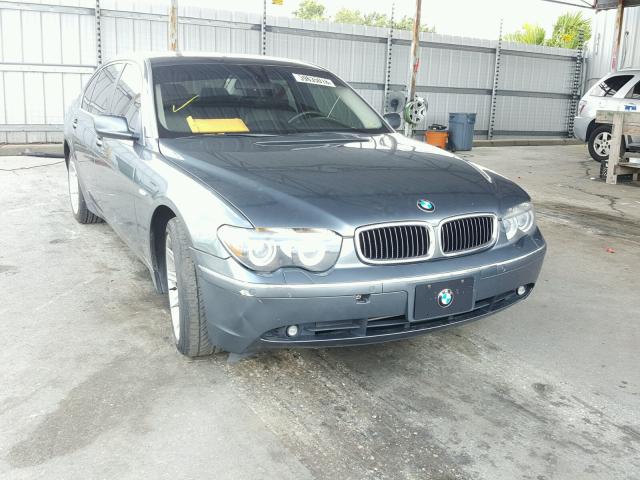 WBAGN63404DS47709 - 2004 BMW 745 LI Сұр фото 1