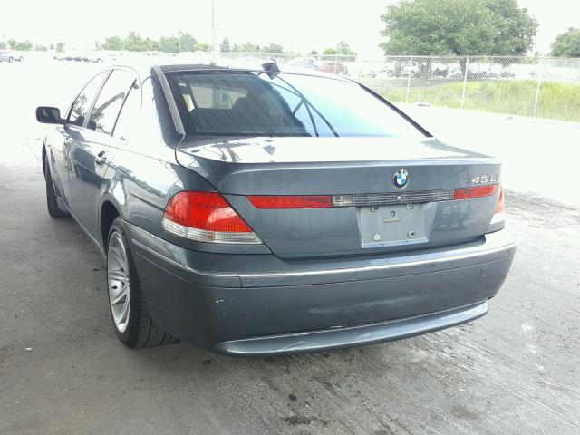 WBAGN63404DS47709 - 2004 BMW 745 LI Сұр фото 3