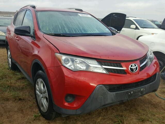 2T3BFREVXEW132413 - 2014 TOYOTA RAV4 LE RED photo 1