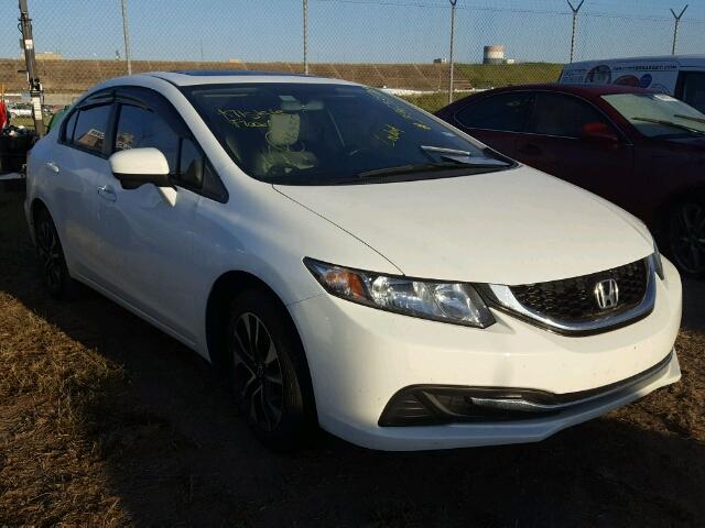 19XFB2F82EE072815 - 2014 HONDA CIVIC EX WHITE photo 1