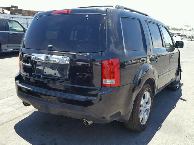 5FNYF3H75FB015396 - 2015 HONDA PILOT EXLN BLACK photo 4