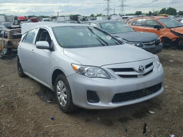 2T1BU4EE3DC127152 - 2013 TOYOTA COROLLA SILVER photo 1