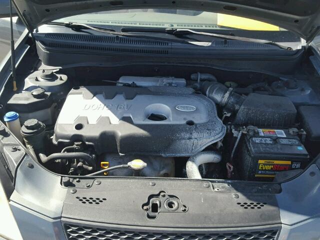 KNADE123966072303 - 2006 KIA RIO GRAY photo 7