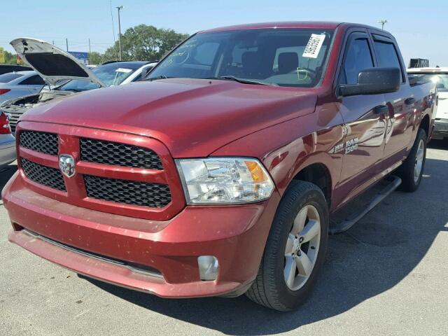 1C6RR7KTXES132070 - 2014 RAM 1500 MAROON photo 2