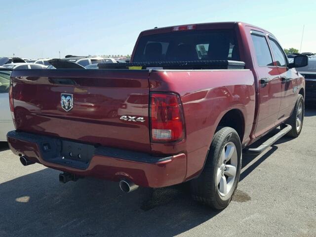 1C6RR7KTXES132070 - 2014 RAM 1500 MAROON photo 4