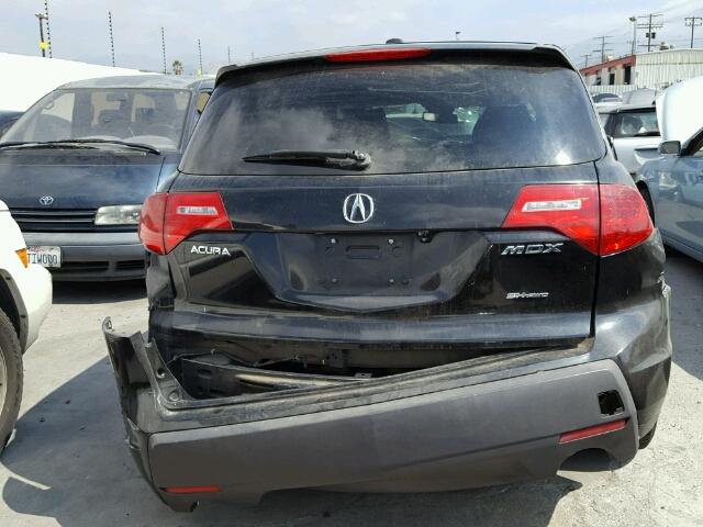 2HNYD28457H503789 - 2007 ACURA MDX BLACK photo 10