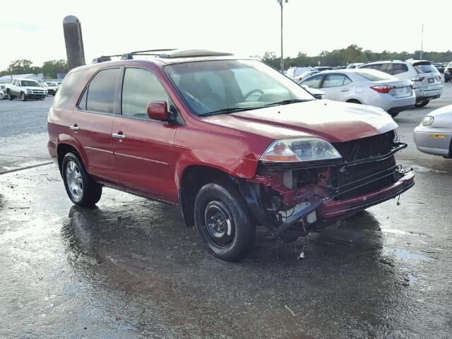 2HNYD18212H536564 - 2002 ACURA MDX BURGUNDY photo 1