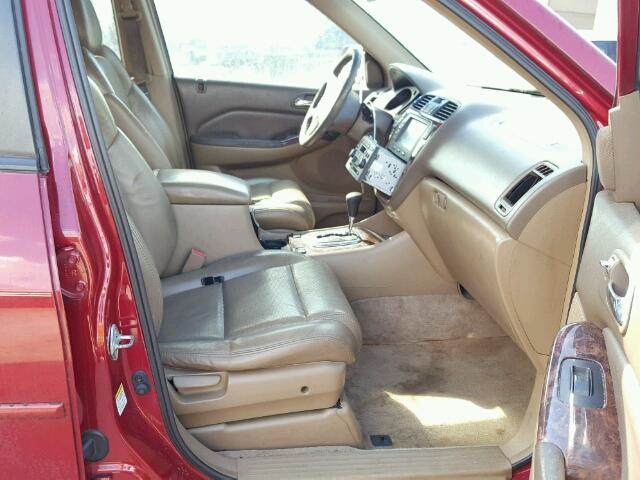 2HNYD18212H536564 - 2002 ACURA MDX BURGUNDY photo 5