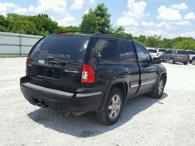 4NUDS13S762700985 - 2006 ISUZU ASCENDER S BLACK photo 4