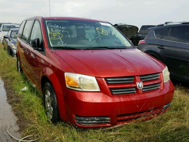 1D8HN44H88B164383 - 2008 DODGE GRAND CARA RED photo 1