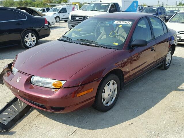 1G8ZH52892Z121795 - 2002 SATURN SL1 MAROON photo 2