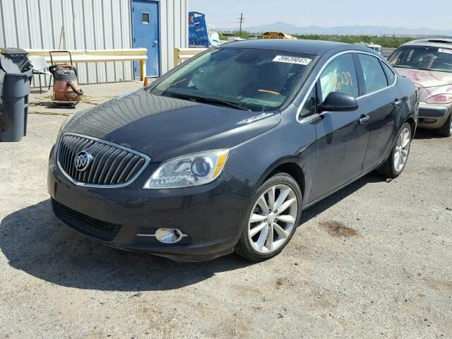 1G4PP5SKXE4243820 - 2014 BUICK VERANO CHARCOAL photo 2