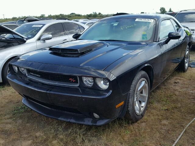 2C3CDYBT3CH134206 - 2012 DODGE CHALLENGER BLACK photo 2