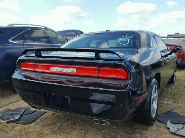 2C3CDYBT3CH134206 - 2012 DODGE CHALLENGER BLACK photo 4