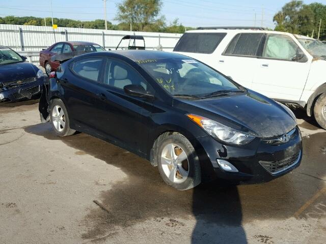 5NPDH4AE4CH100122 - 2012 HYUNDAI ELANTRA GL BLACK photo 1