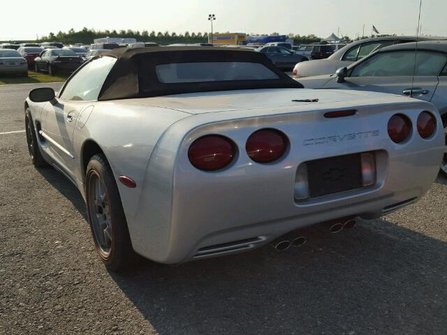 1G1YY32G915124272 - 2001 CHEVROLET CORVETTE SILVER photo 3