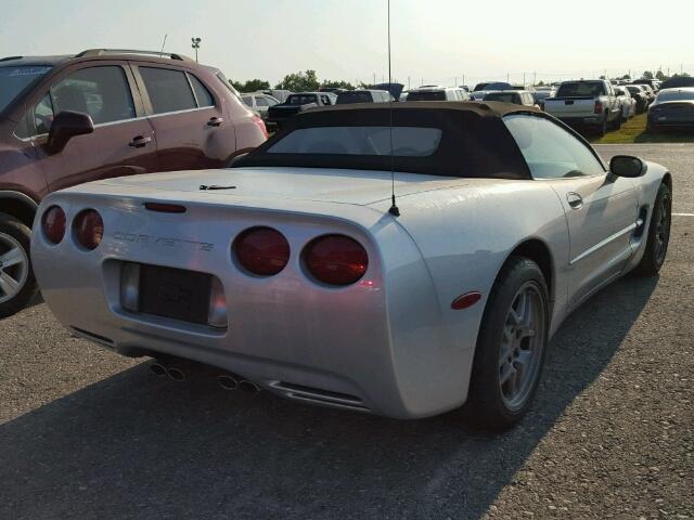 1G1YY32G915124272 - 2001 CHEVROLET CORVETTE SILVER photo 4