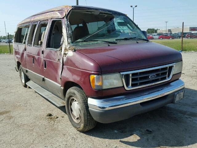 1FMRE11W63HA21468 - 2003 FORD ECONOLINE MAROON photo 1