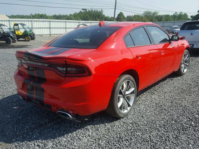 2C3CDXCT0FH832396 - 2015 DODGE CHARGER R/ RED photo 4