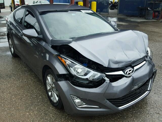 KMHDH4AEXGU632806 - 2016 HYUNDAI ELANTRA SE GRAY photo 1