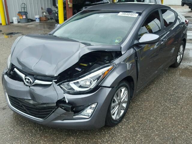 KMHDH4AEXGU632806 - 2016 HYUNDAI ELANTRA SE GRAY photo 2