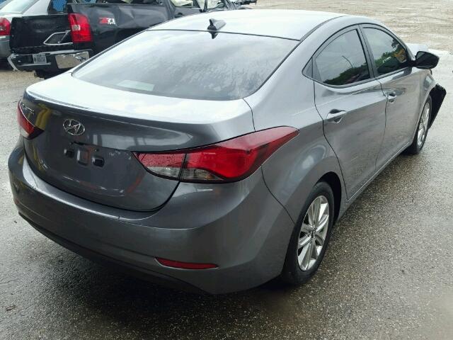 KMHDH4AEXGU632806 - 2016 HYUNDAI ELANTRA SE GRAY photo 4