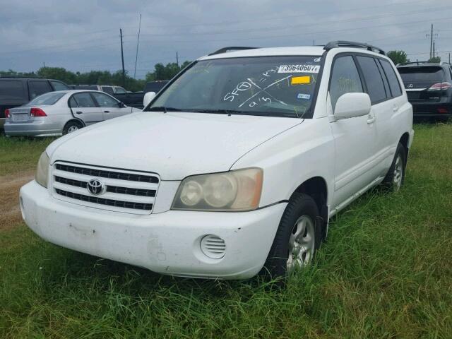 JTEGD21AX30059353 - 2003 TOYOTA HIGHLANDER WHITE photo 2