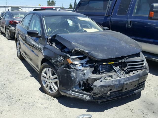 3VW2K7AJ3FM215510 - 2015 VOLKSWAGEN JETTA BASE BLACK photo 1