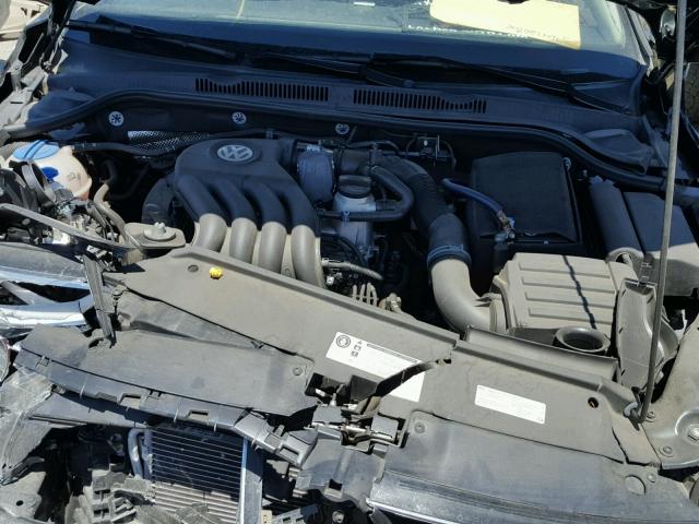 3VW2K7AJ3FM215510 - 2015 VOLKSWAGEN JETTA BASE BLACK photo 7