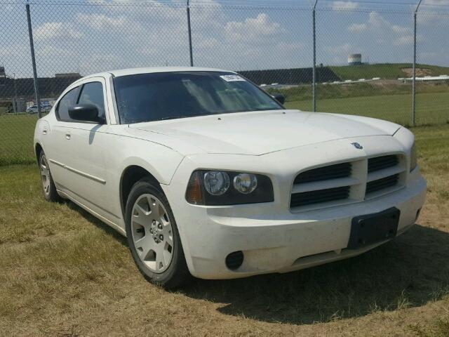 2B3KA43R06H389753 - 2006 DODGE CHARGER WHITE photo 1