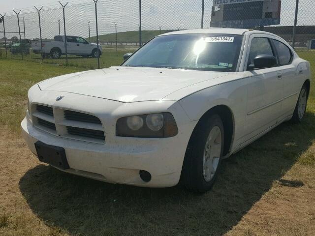 2B3KA43R06H389753 - 2006 DODGE CHARGER WHITE photo 2