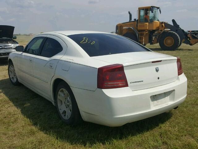 2B3KA43R06H389753 - 2006 DODGE CHARGER WHITE photo 3