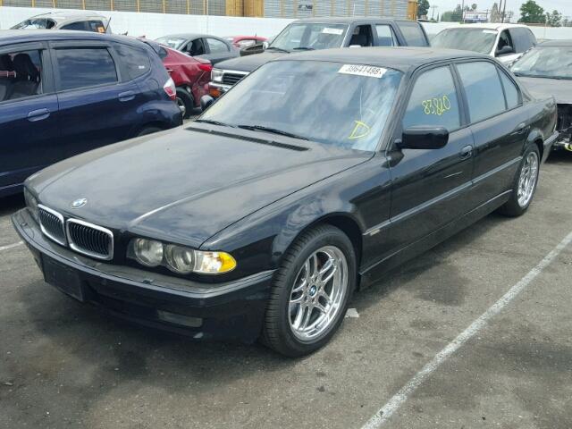 WBAGJ03421DD74792 - 2001 BMW 750 IL BLACK photo 2
