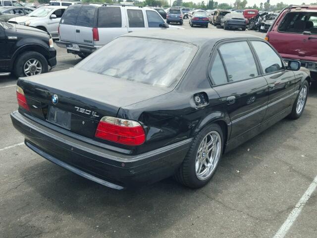 WBAGJ03421DD74792 - 2001 BMW 750 IL BLACK photo 4