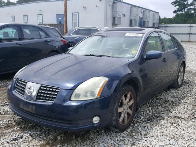 1N4BA41E04C893868 - 2004 NISSAN MAXIMA SE BLUE photo 2