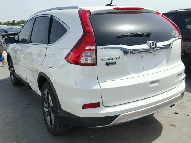 5J6RM3H95GL003219 - 2016 HONDA CR-V TOURI WHITE photo 3