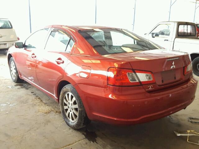 4A3AB36F39E002138 - 2009 MITSUBISHI GALANT ES RED photo 3