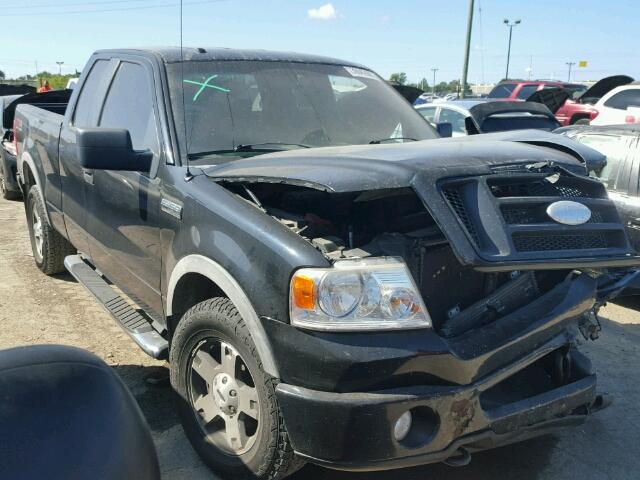 1FTPX14V77FA71371 - 2007 FORD F150 BLACK photo 1