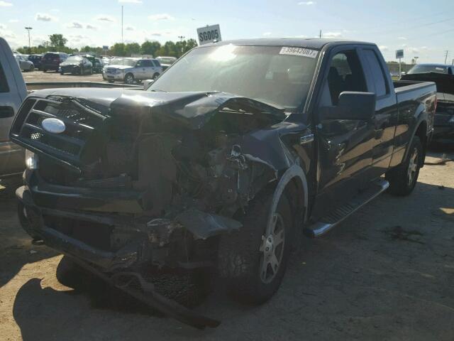 1FTPX14V77FA71371 - 2007 FORD F150 BLACK photo 2